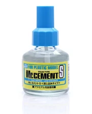 Gunze Hobby MC129 Mr. Cement S Glue for Styrene Plastic Models 1.35 oz. Bottle