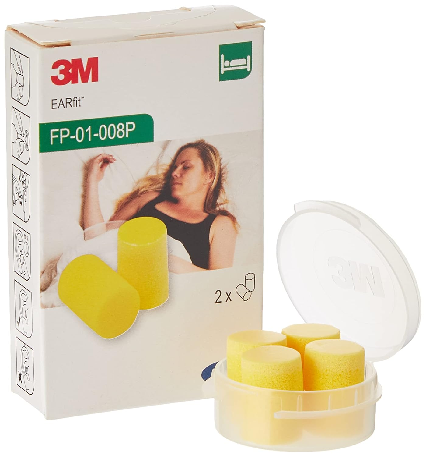 E-A-R Classic Earplugs, 28 Db, Uncorded, 2 Pairs/Box, FP-01-008P