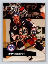 1991-92 Pro Set - Troy Murray #514 Winnipeg Jets Hockey Card