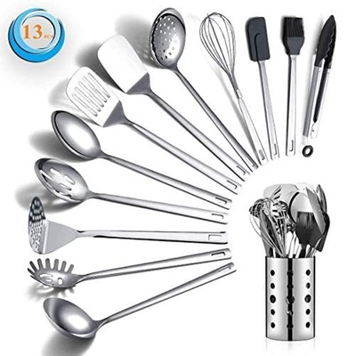 Stainless Steel Cooking Utensils Set Berglander 13 Pieces Kitchen Utensils Se...