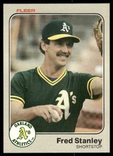 1983 Fleer #534 Fred Stanley