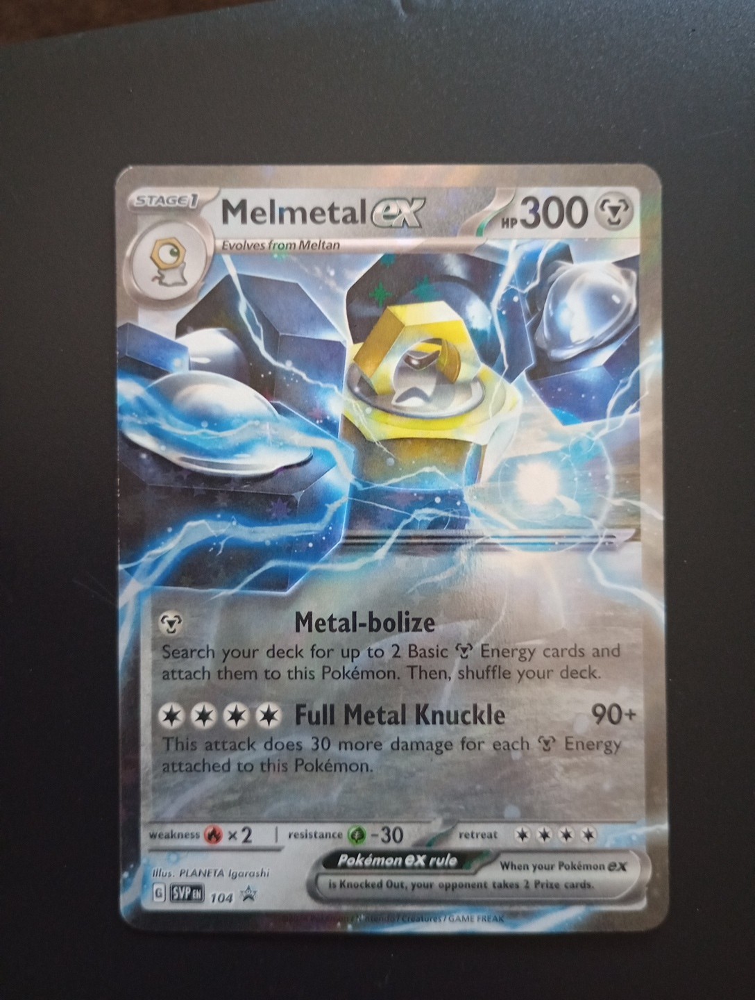 Melmetal EX 104 SVP Scarlet & Violet Promo Holo Card Near Mint! FREE SHIPPING!