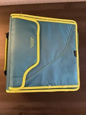 Mead Five Star 3" 3 Ring Zip Up 850 sheet capacity Binder Teal Lime