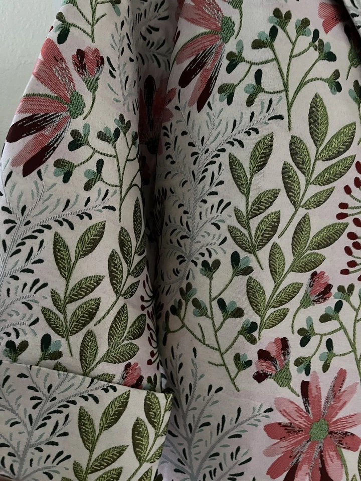 Куртка топпер Marla Wynne Collection жаккардовая розовая с цветочным рисунком - средняя - Изображение 4 из 4