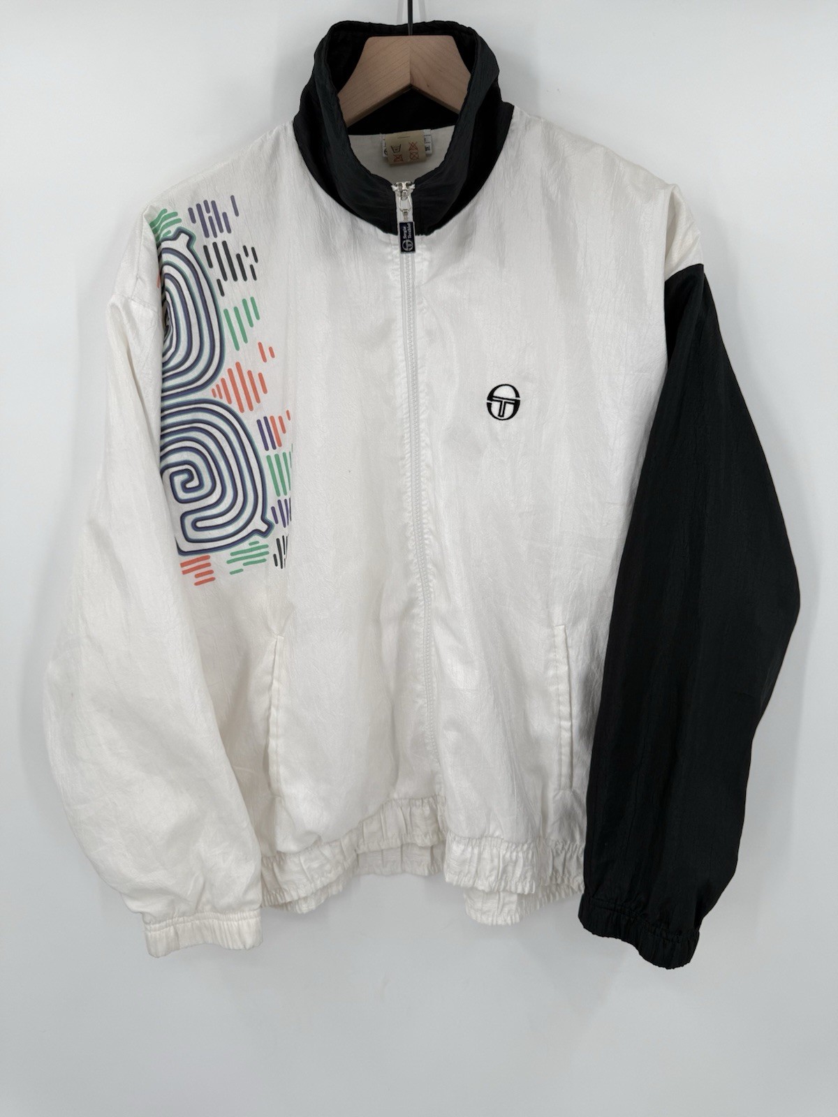 Sergio Tacchini, Sergio Tacchini Jacket Women's 8 Track Windbreaker VTG 80s 90s Made In Italy