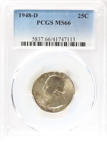 1948 D Washington Quarter PCGS MS66