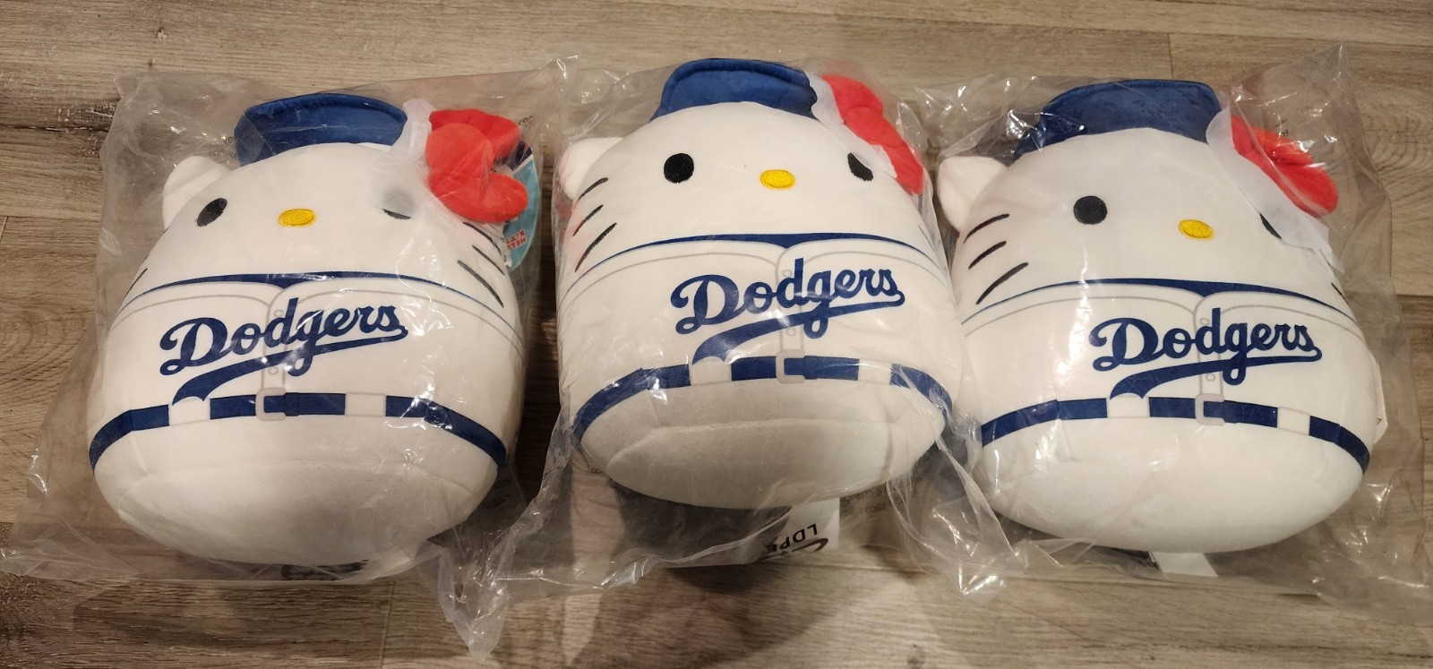 Hello Kitty Los Angeles Dodgers Plush Figure Baseball Fan Collectible