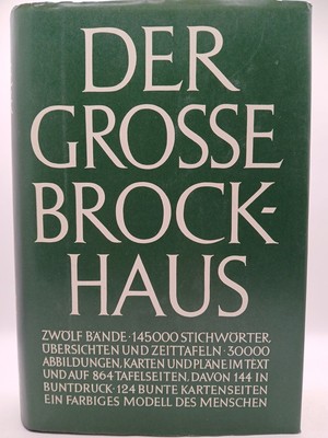 Der Grosse Brockhaus in zwölf Bänden. ZWÖLFTER BAND: Unk-Zz