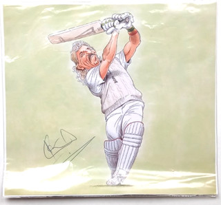 Random collection of England / Lord's cricket items some signed