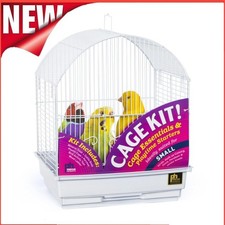 Round Top Bird Cage Kit Small Birds W/ Toys Accessories  Playtime Essentials US