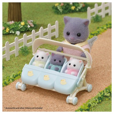 family cats　0118 Sylvanian Families 5458 Persian Cat Triplets Dolls for sale