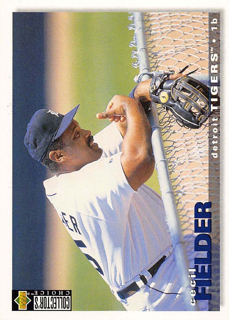 Cecil Fielder 1995 Collector's Choice 470 Detroit Tigers Baseball Card