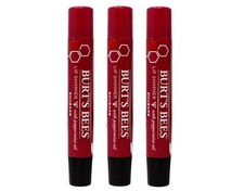Burt's Bees Lip Shimmer, Rhubarb 0.09 oz Pack of 3 