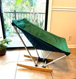 REI Evrgrn Campfire Rocker Chair Folding Wood Rockers Camping Festival
