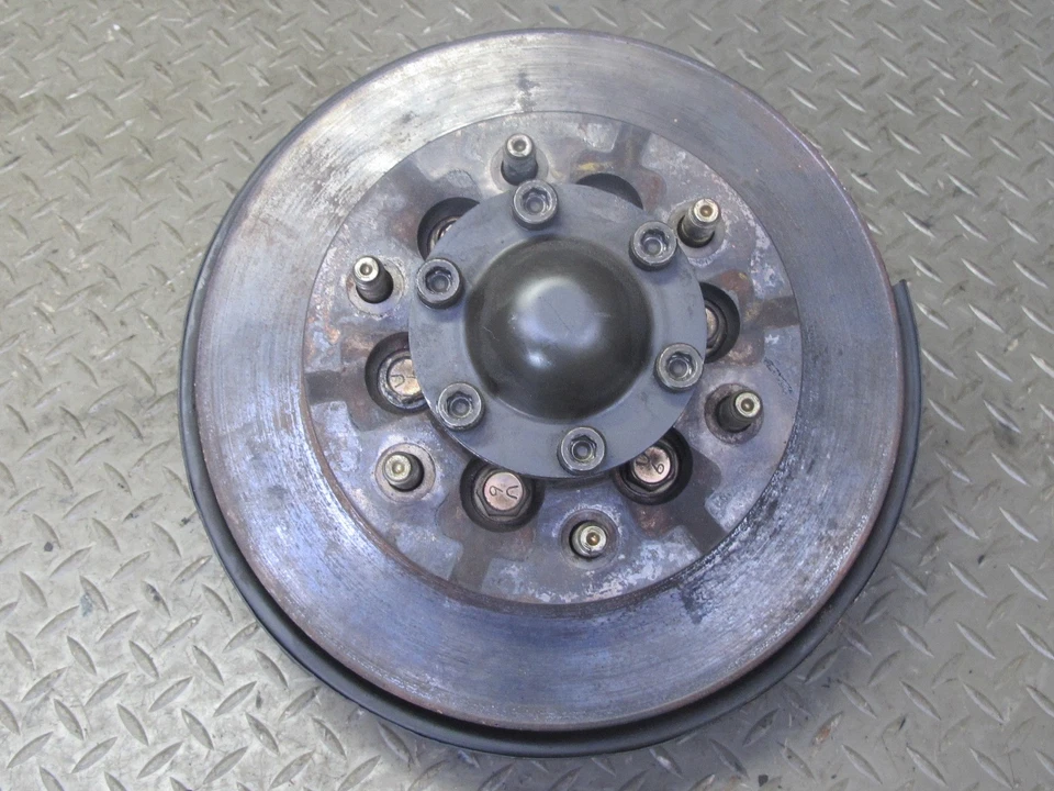 99-01 ISUZU VEHICROSS FRONT LEFT SPINDLE KNUCKLE WHEEL HUB W BRAKE ROTOR OEM - Image 3 of 4