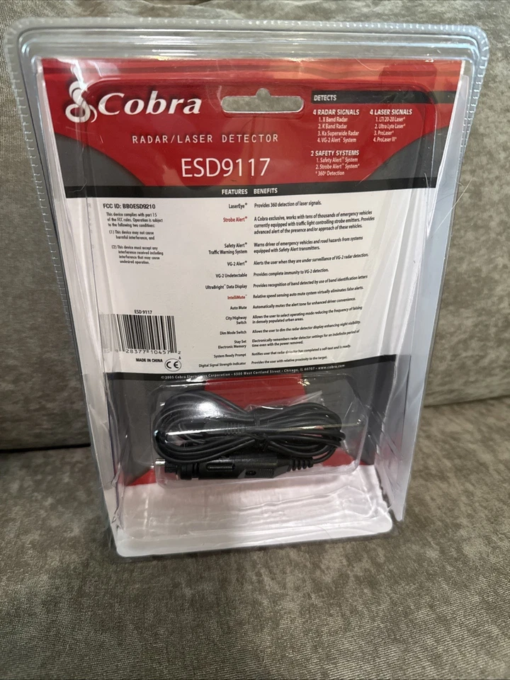 One Cobra Radar Detector Esd9117 Brand New Original Package Sealed!!!! - Image 2 of 3
