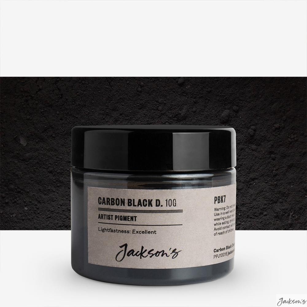 Jackson's : Artist Pigment : Carbon Black Deep PBk7 : 10g (in 50ml Jar)