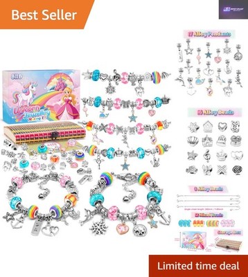 Zauberhaftes Einhorn Schmuck Bastelset für Mädchen 5-10 Jahre - perfektes Geburtstagsgeschenk