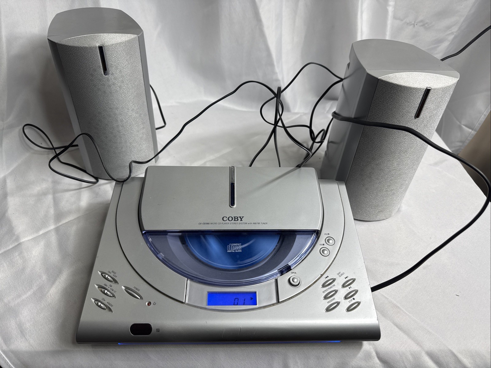 Stereo System Cx-cd395/speakers Am/fm Radio-tested & Manual