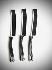Lot of 3 Hard Bristle Crevice Cleaning Brush Multi Purpose Long Handle Thin NEW