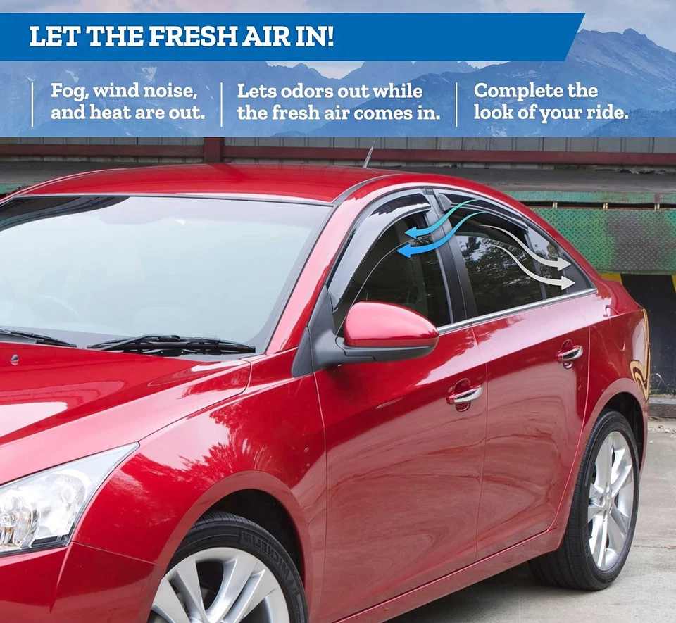 AVS Ventvisor Front Window Deflectors Visors for Ford Bronco F-150 F-250 F-350 Foto 3 de 4