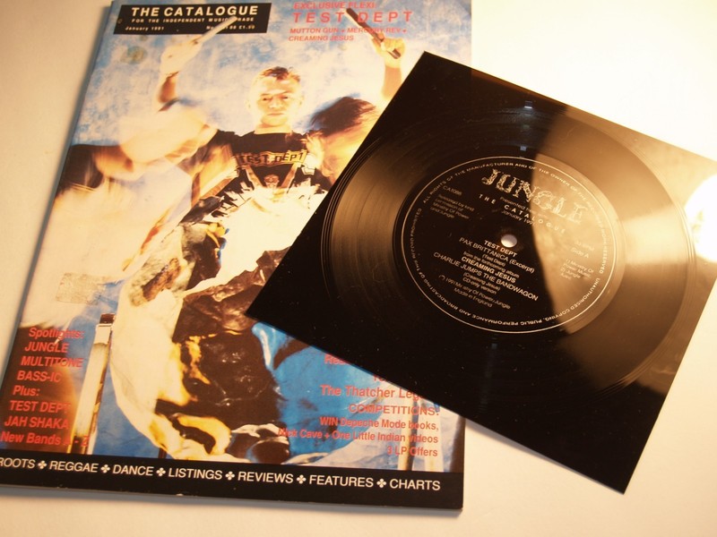 THE CATALOGUE #88 1991 UK Music Mag includes FLEXIDISC - TEST DEPT + MERCURY REV