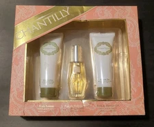 CHANTILLY 3 pc Set Eau De Toilette Perfume Spray, Bath Shower Gel & Body Lotion 