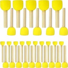 30 Pcs Round Sponges Brush Set Round Sponge Brushes for Painting Paint Spon