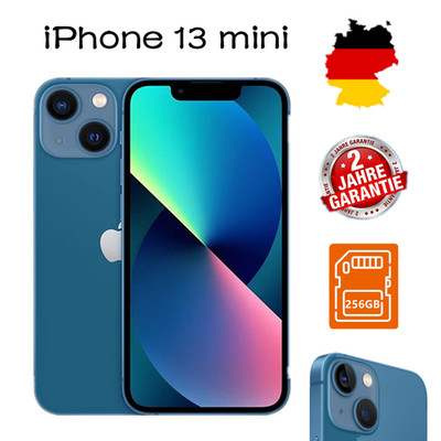 NEU Apple iPhone 13 mini - 256GB - Blau (Ohne Simlock)   24 Monate Garantie