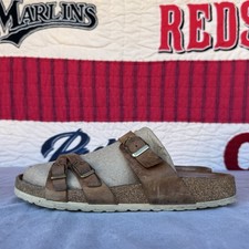 Size 41 - Birkenstock Franca Cognac Oiled Leather Narrow Sandals