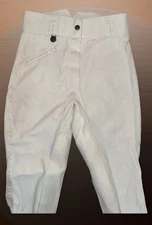 Women’s Cambrai 28L Bright White Dressage Breeches Quality, Full Seat