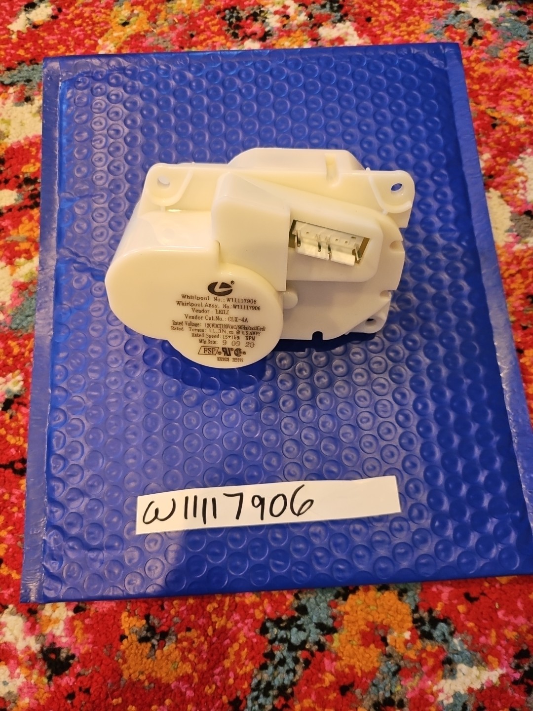 W11117906 W11202789 W10225313 GENUINE OEM WHIRLPOOL Ice Dispenser Motor -☆102