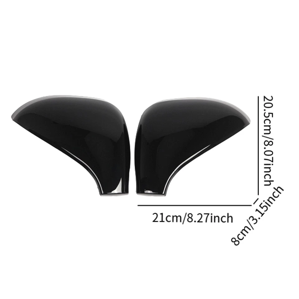 Car Wing Mirror Cover Caps 9680194877 Directly Replace for Peugeot 207 - Image 3 of 4