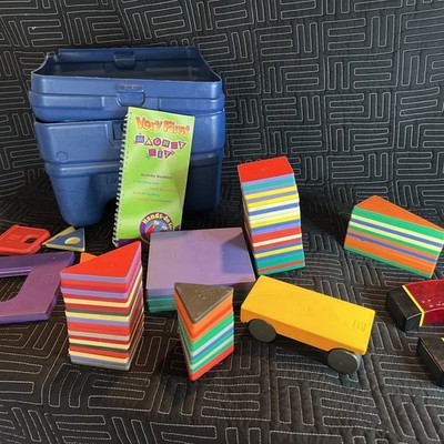 Hands-On Very First Magnet STEM Kit w/ Activity Booklet & Magnetic Blocks