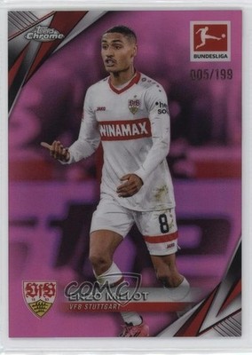 2024 Topps Chrome Bundesliga Pink Refractor /199 Enzo Millot #92 Rookie RC 0jr6