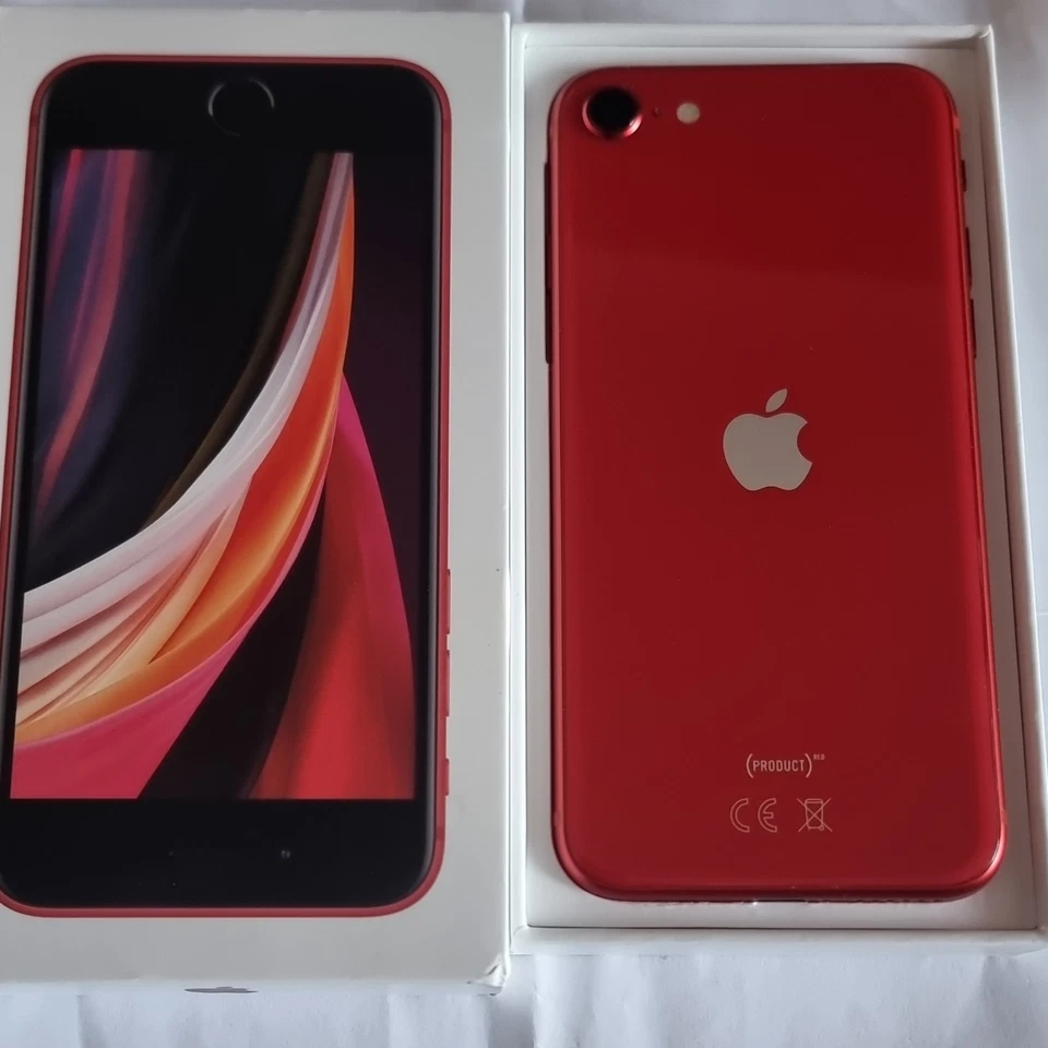 Apple iPhone SE 2nd gen (A2296), 64GB, UNLOCKED, Red, good+box -113, photo 3 of 5
