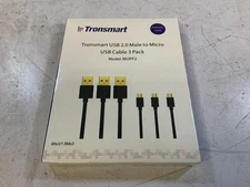 Tronsmart MUPP2 6ftx3/1.8Mx3 USB 2.0 Male to Micro USB Cable, Black "C2B"