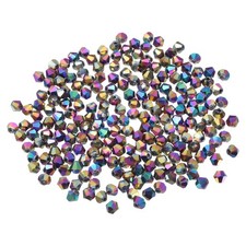 100pcs 8mm Bicone Glass Crystal Beads, Faceted Beads Colorful