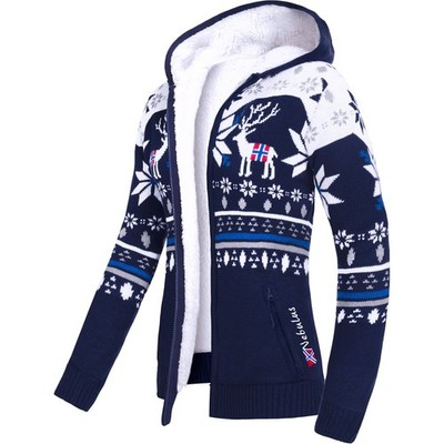 Nebulus Norweger Jacke Hoody mit Teddyfell NORON Damen