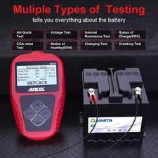 12V Car Battery Tester Analyzer AutomotiveBattery Load Test 100-2000CCA Charging