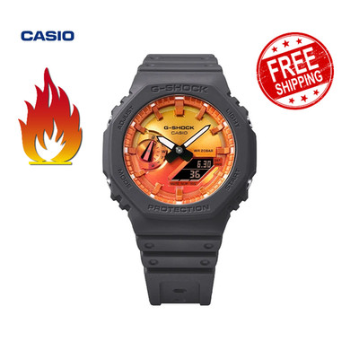 Casio G-SHOCK Flame Inside Sport Watch Color Dial Shock Resistant Quartz Watch