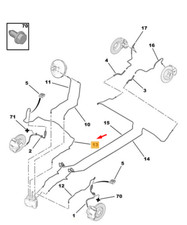Flexible de frein Peugeot 208