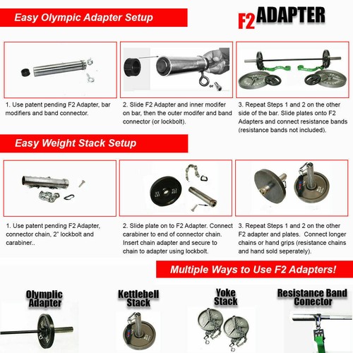 4" F2 Olympic Sleeve Adapter with Isometric Training Collar for 1" | 1.25" Bar - Picture 11 of 12