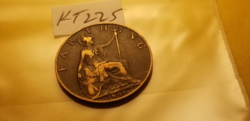 Great Britain 1898 Rare Farthing Farthing Coin Idkt38. - Picture 2 of 2