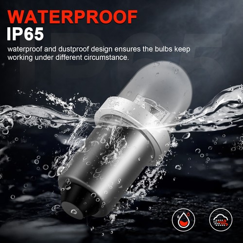 20Pcs BA9s 1895 H6W 53 57 Bayonet LED Light Bulbs for Instrument Dash Bulb White - Picture 5 of 7