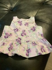 Janie And Jack Toddler Dress Size 3 NWT 38 Purple Floral