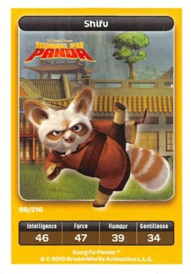 Karte Carrefour Dreamworks - Kung Fu Panda - Shifu Nr. 89