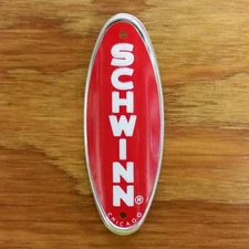BICYCLE HEAD BADGE SCHWINN APPROVED STINGRAY RED NOS