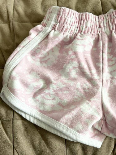 🌸 REEBOK Girls Size Small (7) Pink And White Shorts K92 - Picture 5 of 12