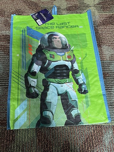 Disney Buzz Lightyear Zurg HUGE Reusable Tote Bag Lot of 6 Gift Birthday GROCERY - Picture 2 of 4